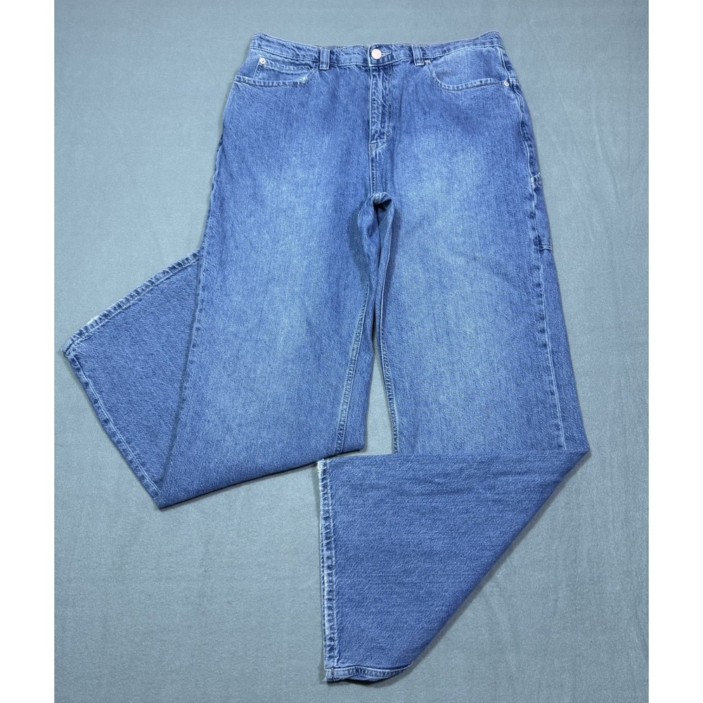 Free People We The Free Jeans Womens 32x32 Tinsley Baggy Midrise Straight Leg